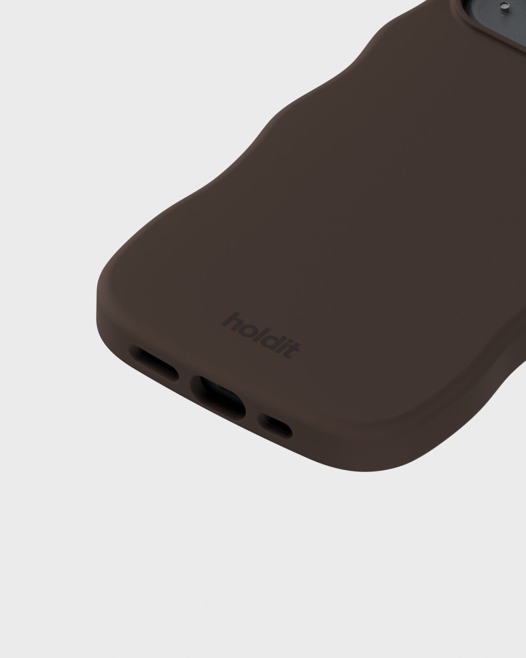 Wavy Silicone MagSafe Cpt IPH17e/16e/15/14/13 Chocolate