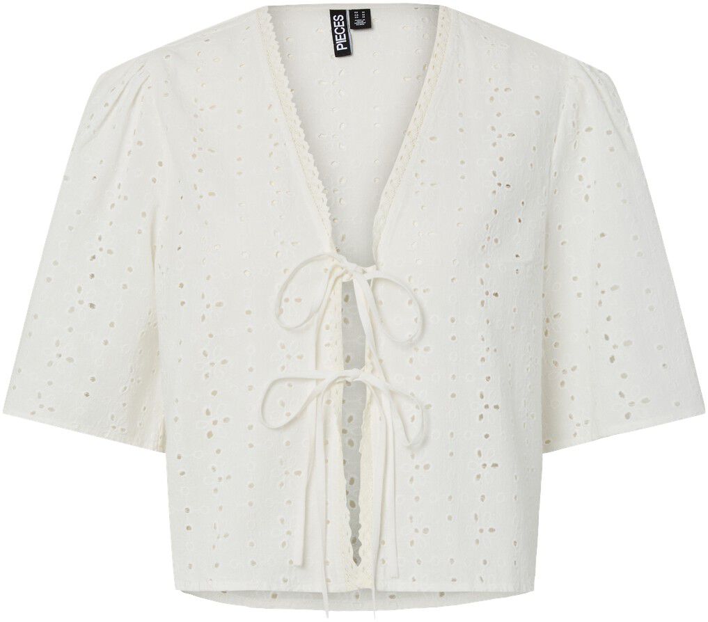 PCTYLA 2/4 V-NECK TIE TOP WVN D2D P