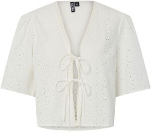 PCTYLA 2/4 V-NECK TIE TOP WVN D2D P