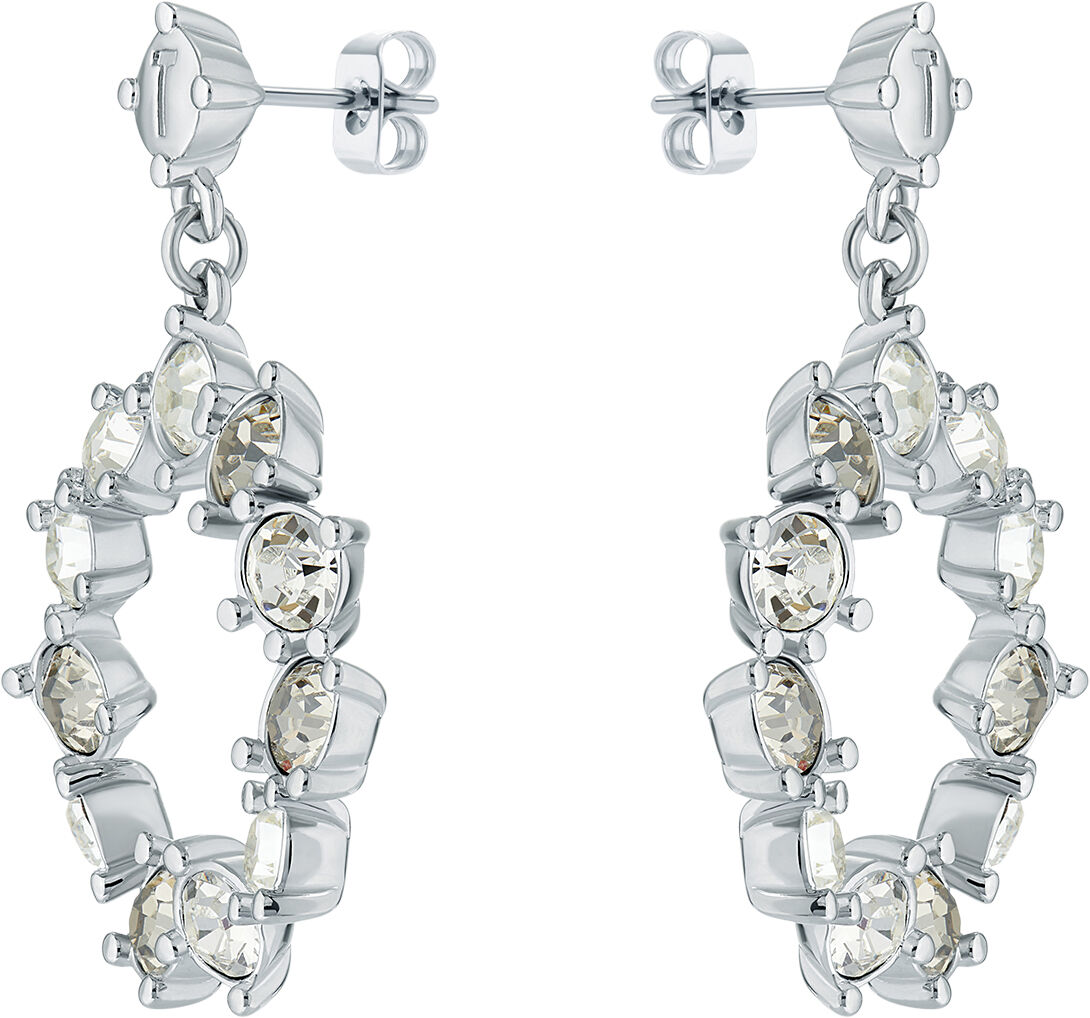 CRISSTY Large Crystal Hoop Drop ear