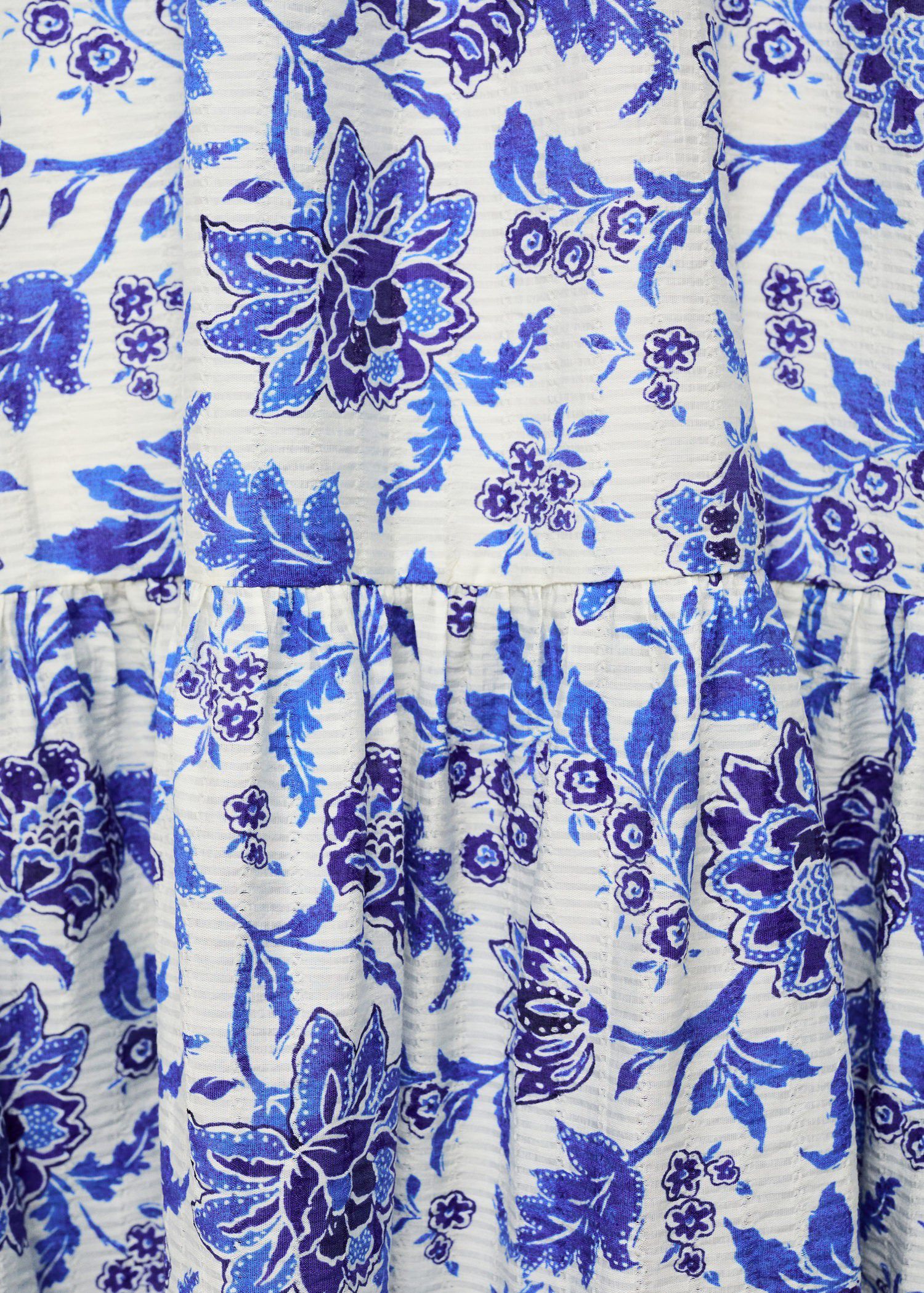 Long flared floral dress