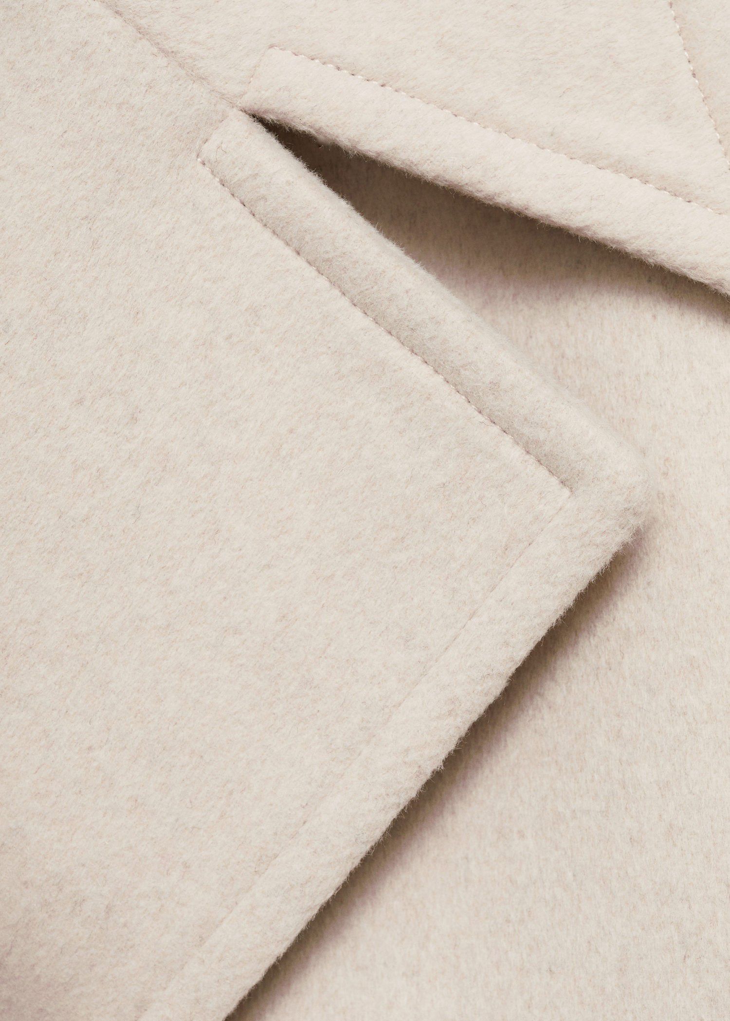 Wool-blend jacket with maxi lapels