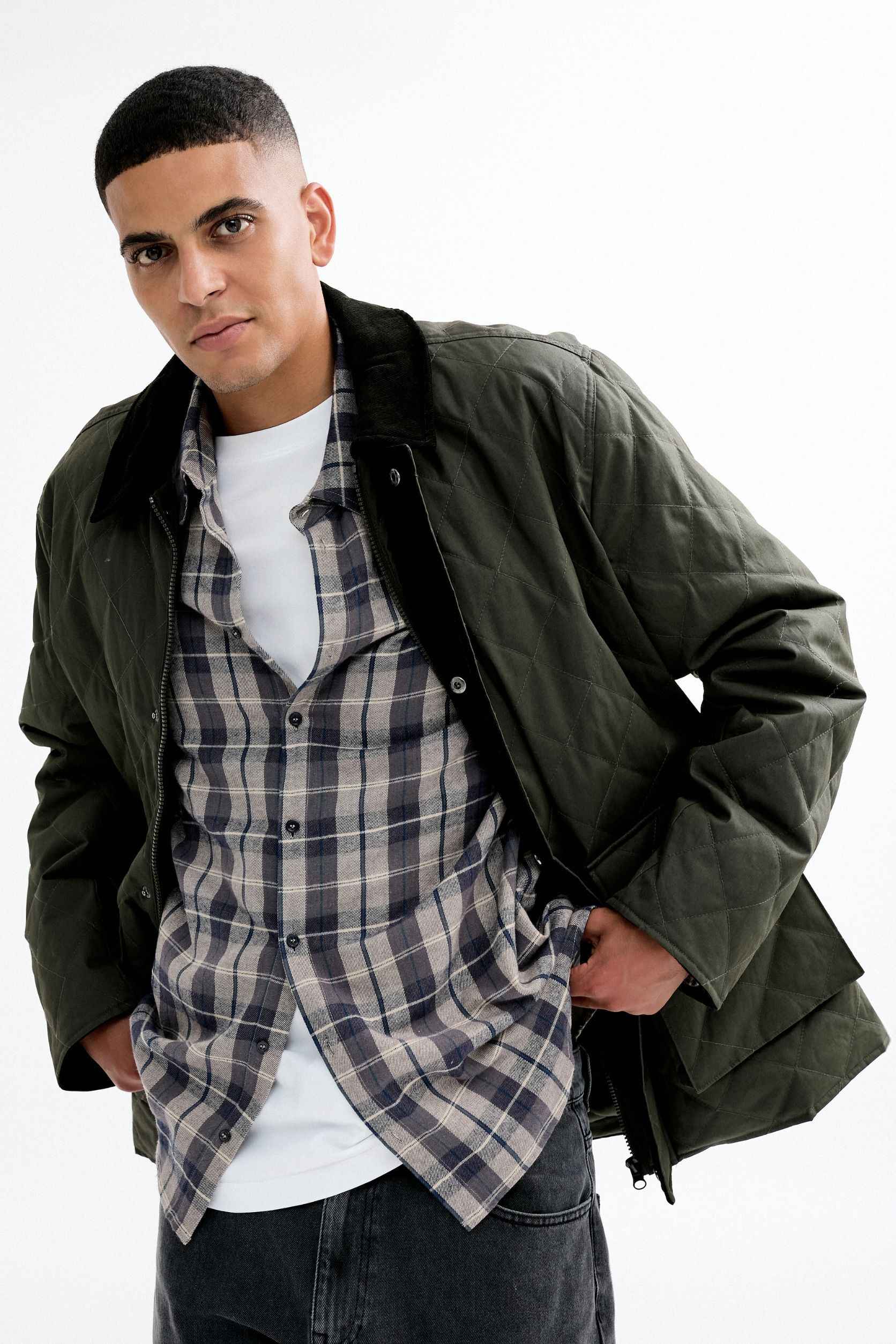 Emerson 4 Coated quiltet jakke - GRS