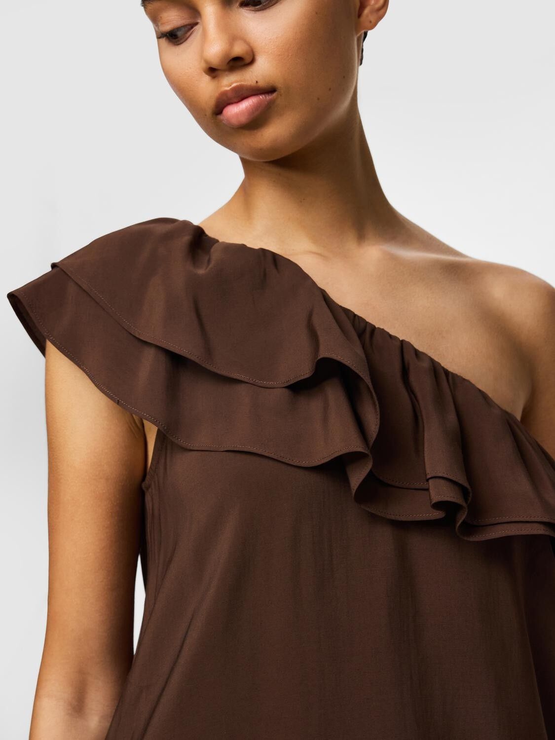 Pcpenelope One-Shoulder Dress Wvn