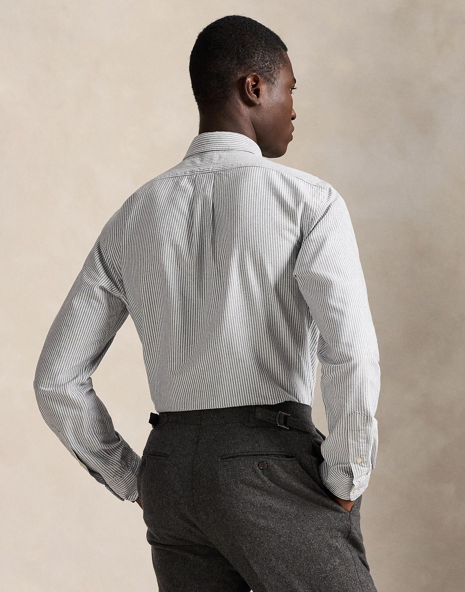 Custom Fit Striped Oxford Shirt