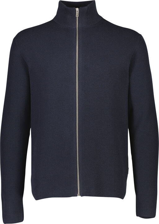 Knitted zip cardigan