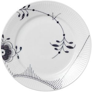 Black Fluted Mega 22 cm tallrik dekor nr. 2