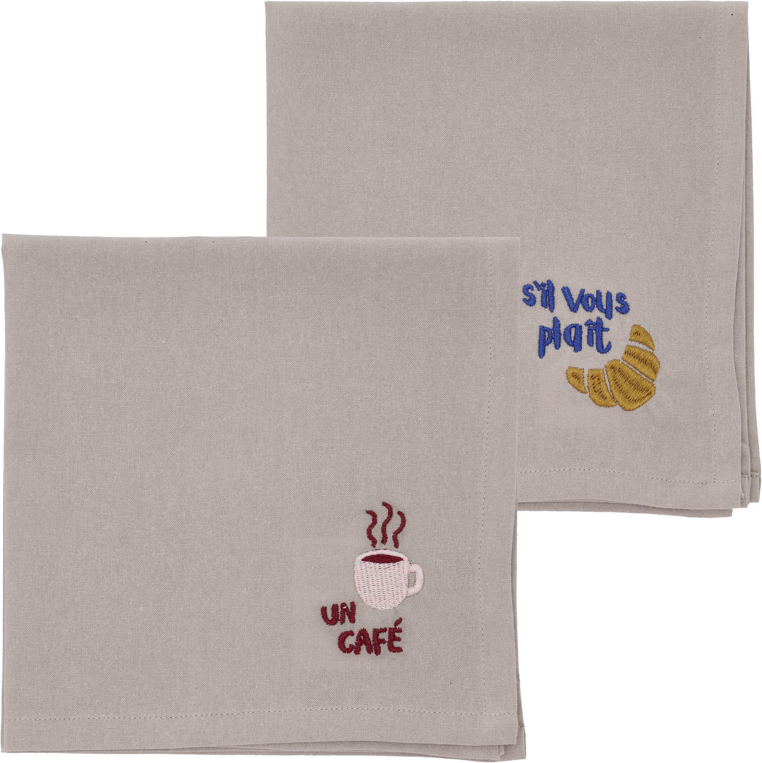 Tygservetter 40x40 Bistro 2 st Coffee brown