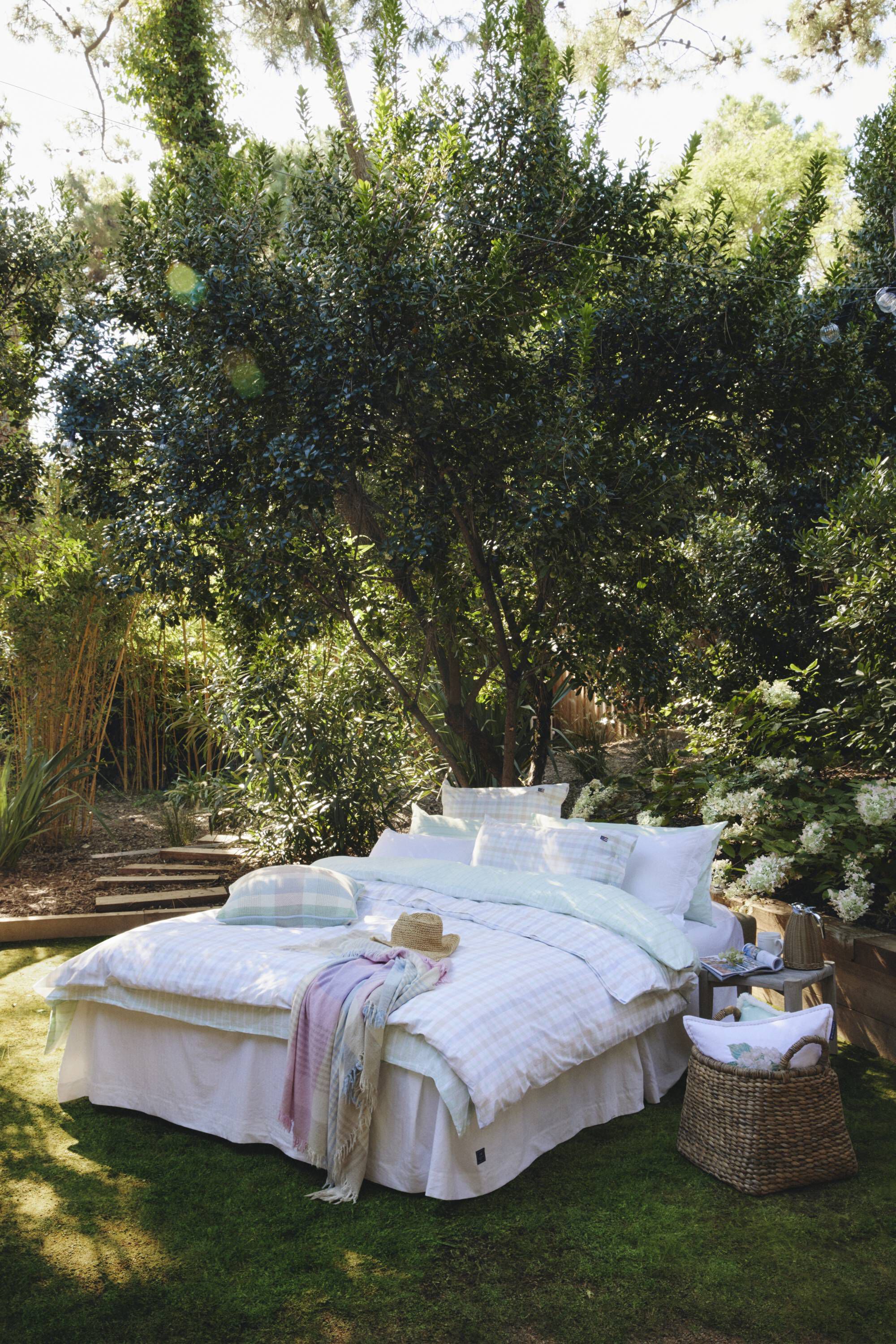 Multi Checked Recycled Wool Mix Throw