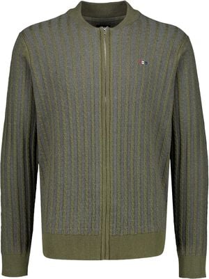 Recycled baseball cardigan