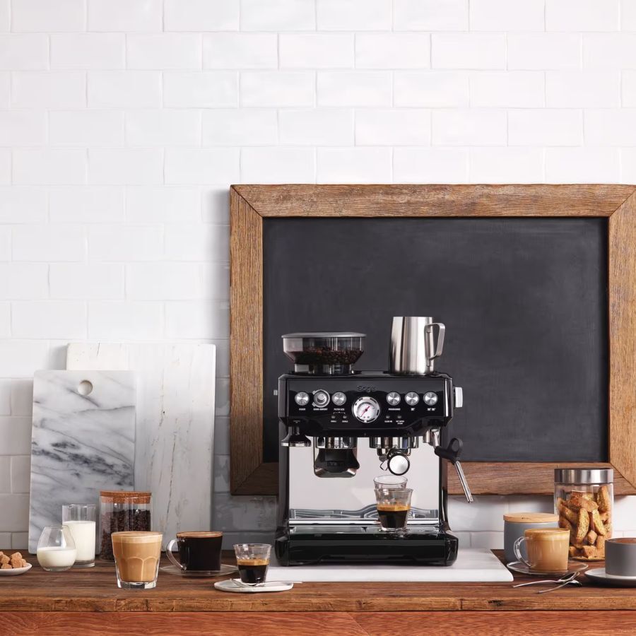 The Barista Express med termisk mj&ouml;lkkanna, Black Sesame, SES875BKS