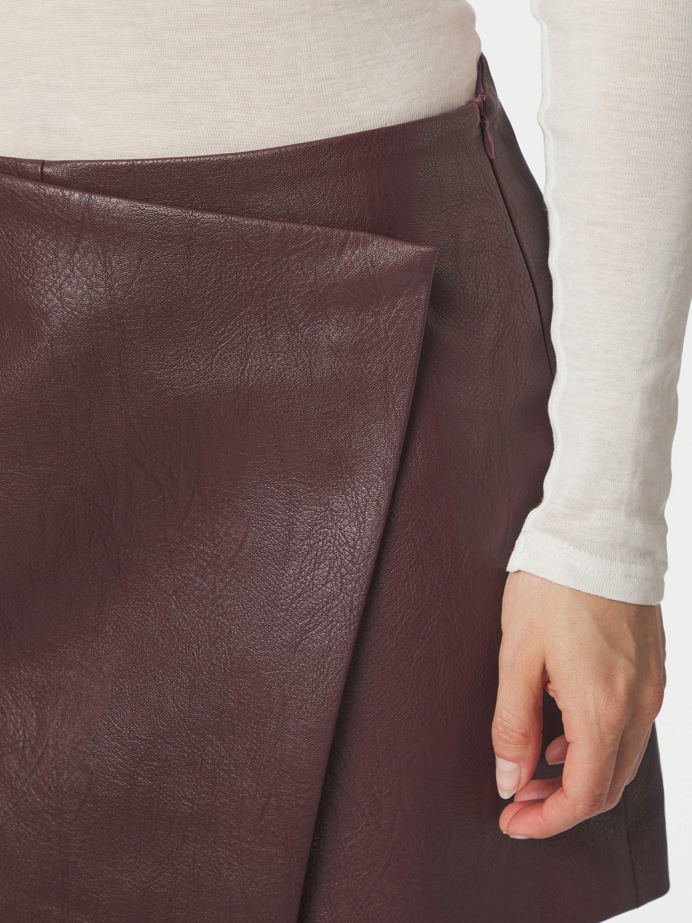 Elayne Faux Leather Skorts