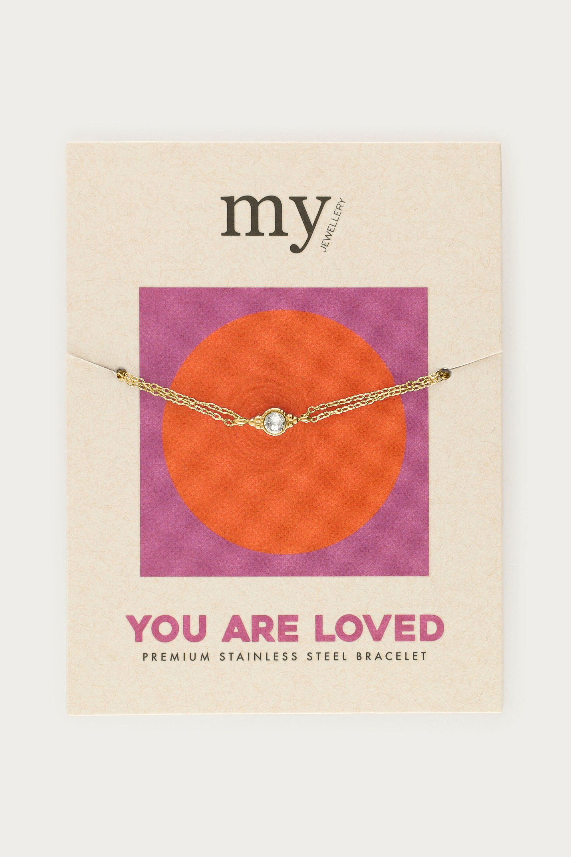 Bracelet gifting chain strass