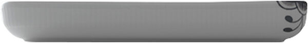 Black Fluted Mega fat rektangulärt 24 cm