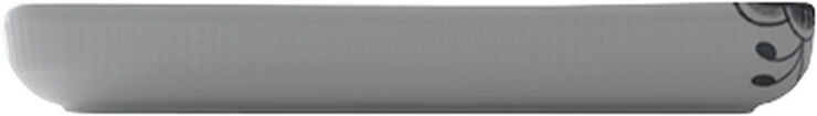 Black Fluted Mega fat rektangulärt 24 cm