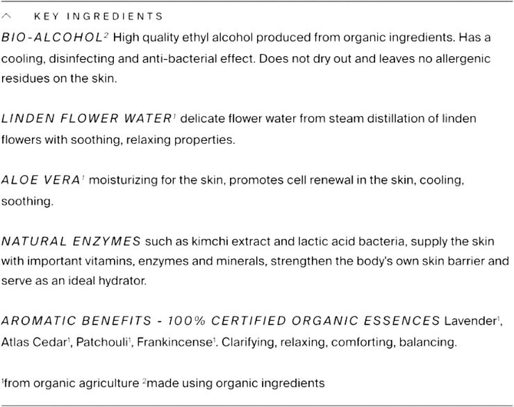 Organic Hand Refreshing Spray