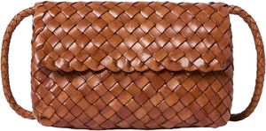 VINNIE WOVEN LEATHER CROSSBODY