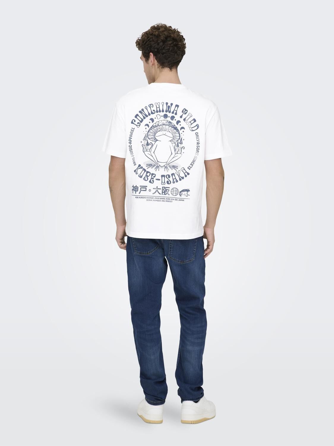 ONSFRED LIFE RLX SS PRINT TEE NOOS