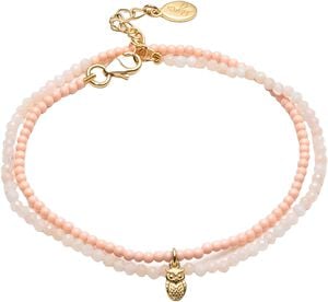 Pink Opal Wisdom Wrap Bead Bracelet