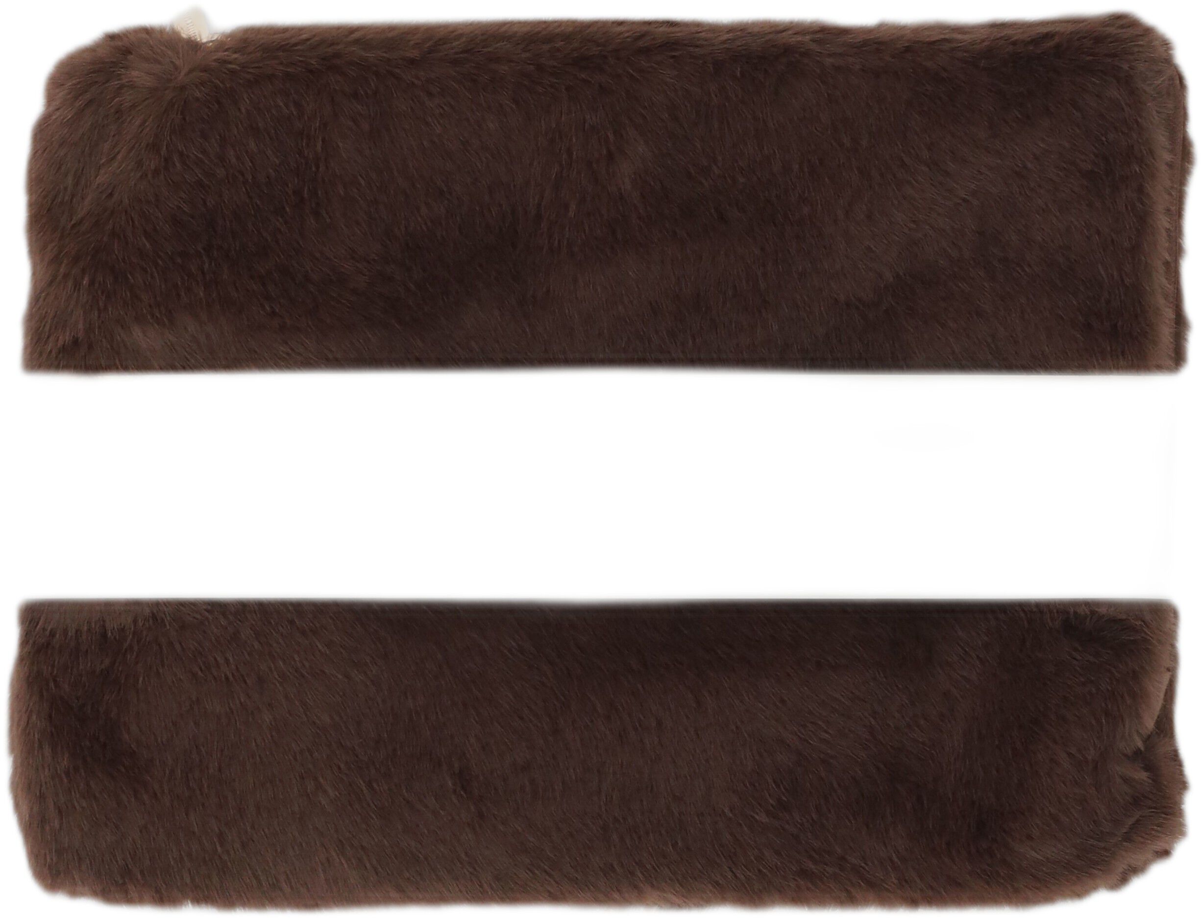 Laptopsleeve faux fur brown