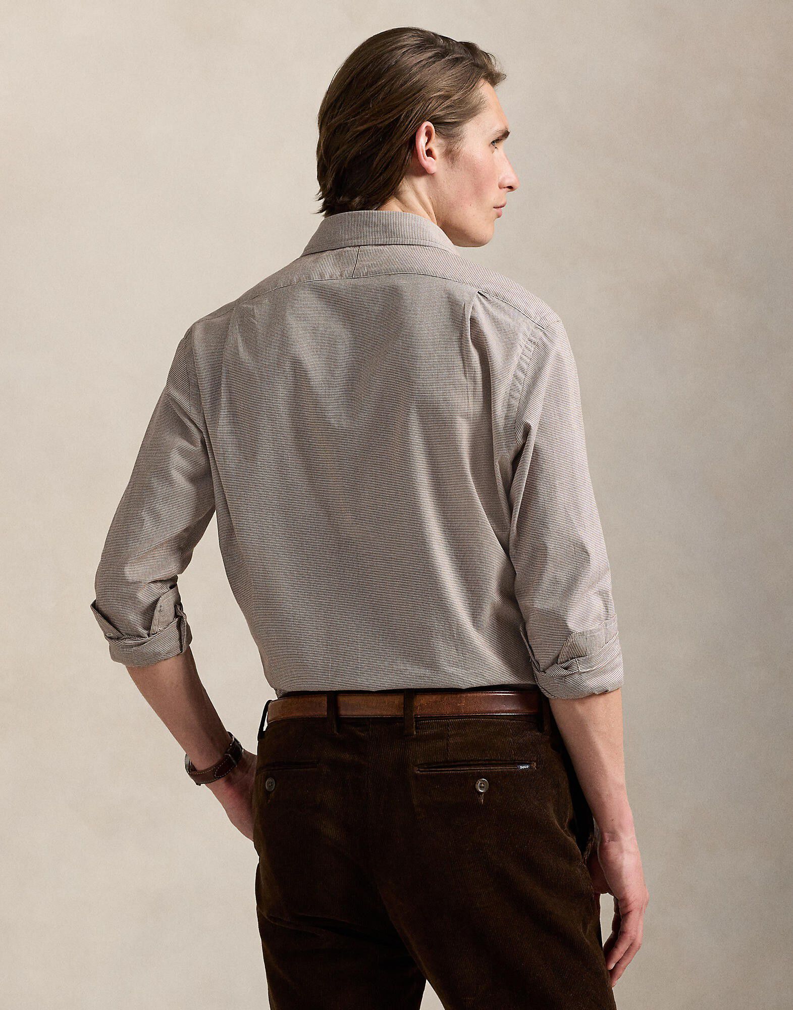 Custom Fit Houndstooth Twill Shirt