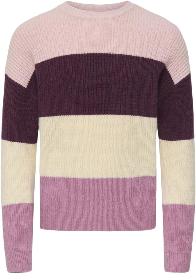 KOGSANDY L/S STRIPE PULLOVER KNT NO