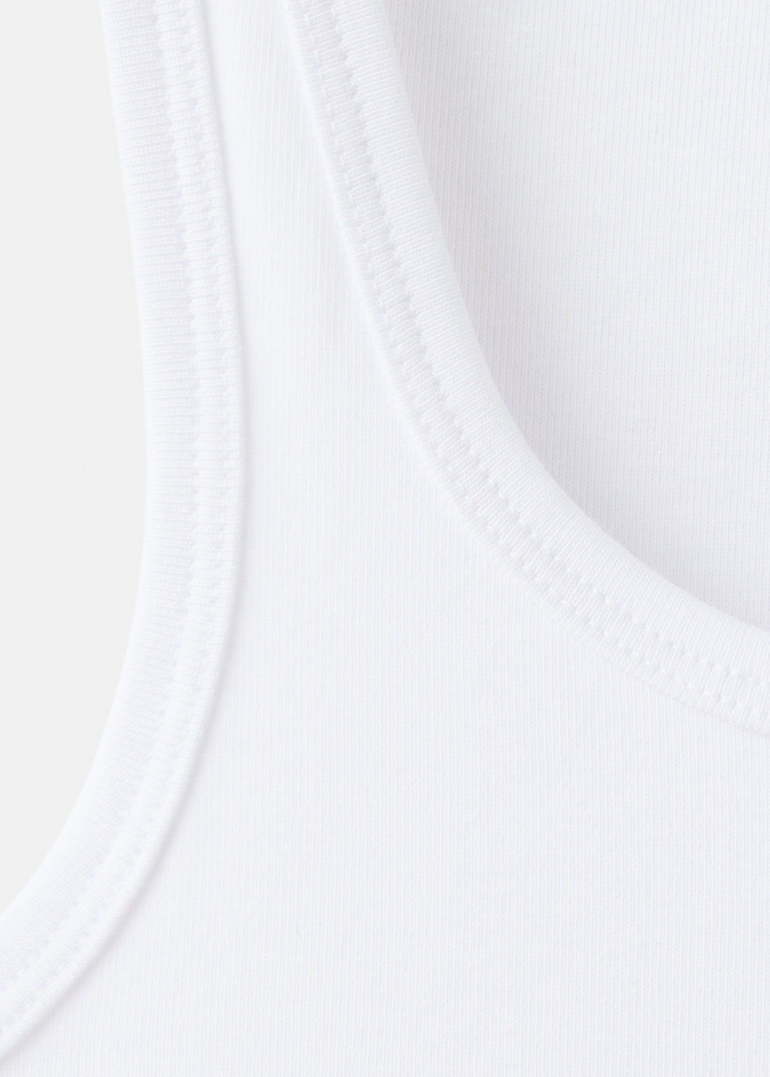 Ribbed semi-transparent top