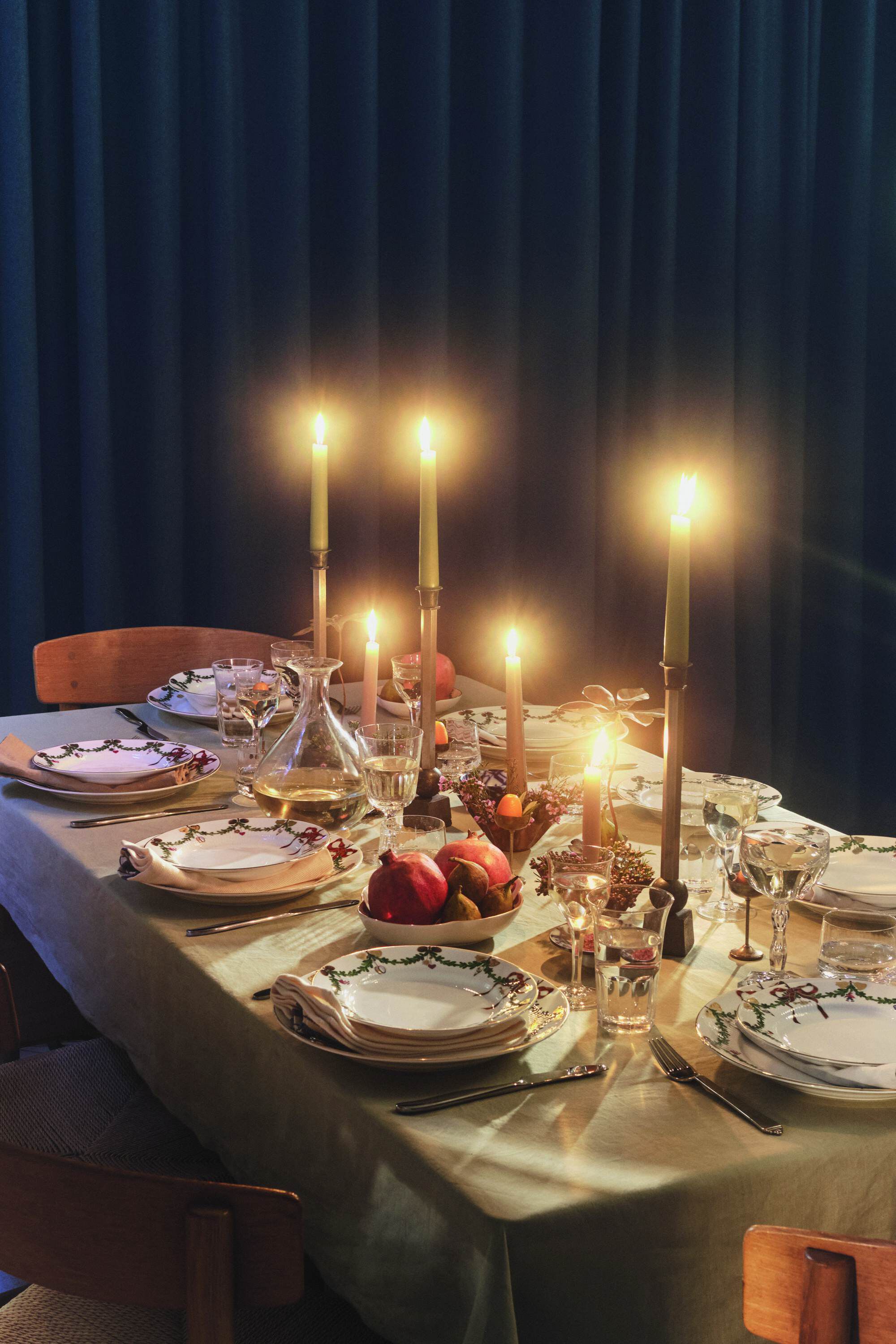 Star Fluted Christmas fat 22 cm