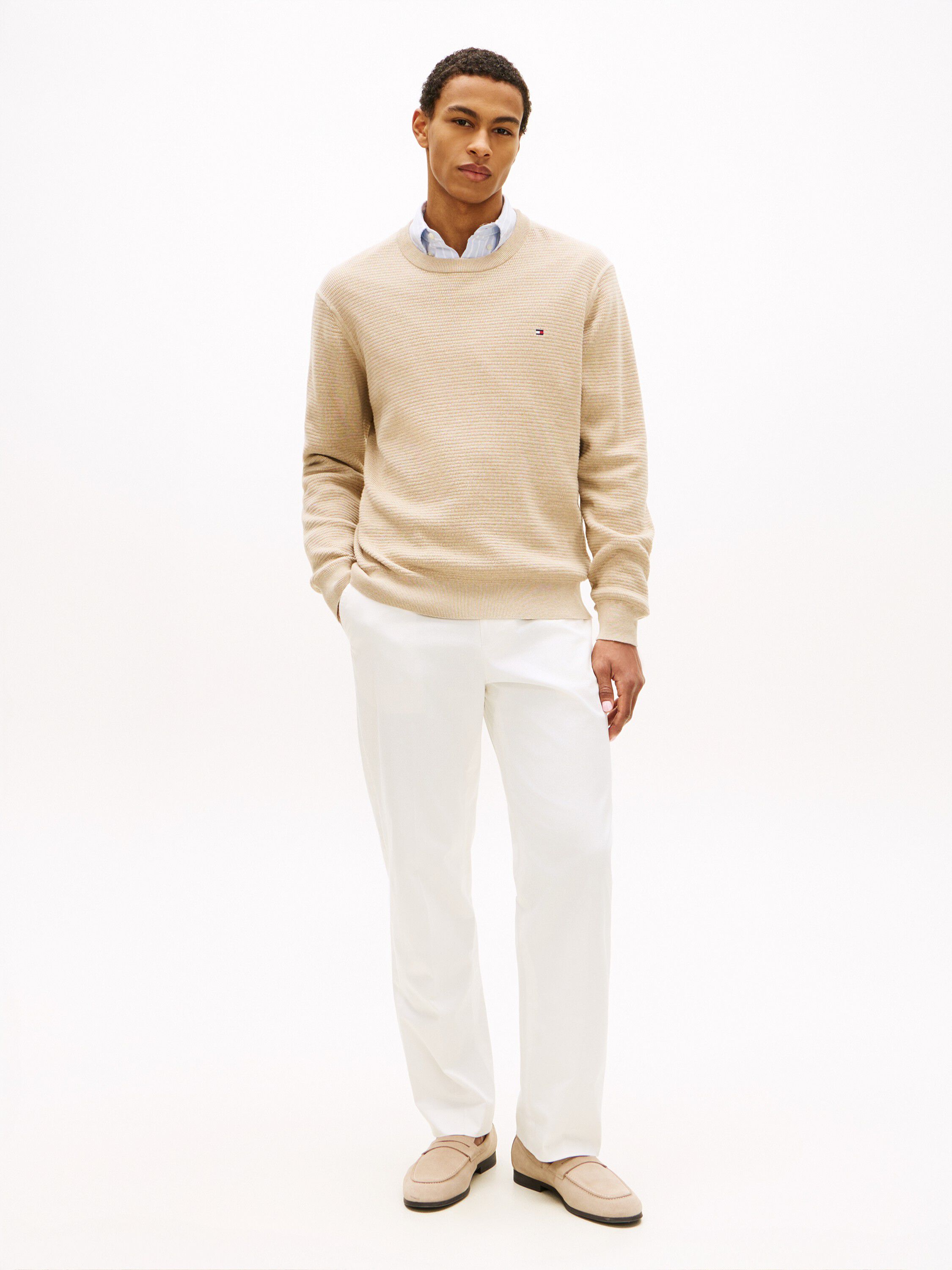 SEASONAL STRUCTURE CREW NECK