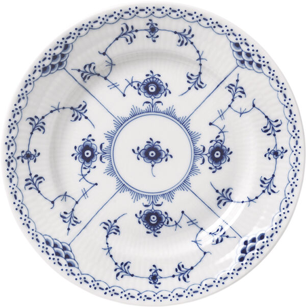 MUSSELMALET HALVBLONDE TALLERKEN 17 CM