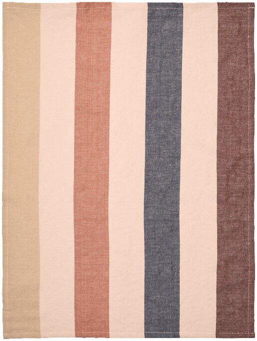 Hale Tea Towel - Cashmere/Mocha/Indigo Blue