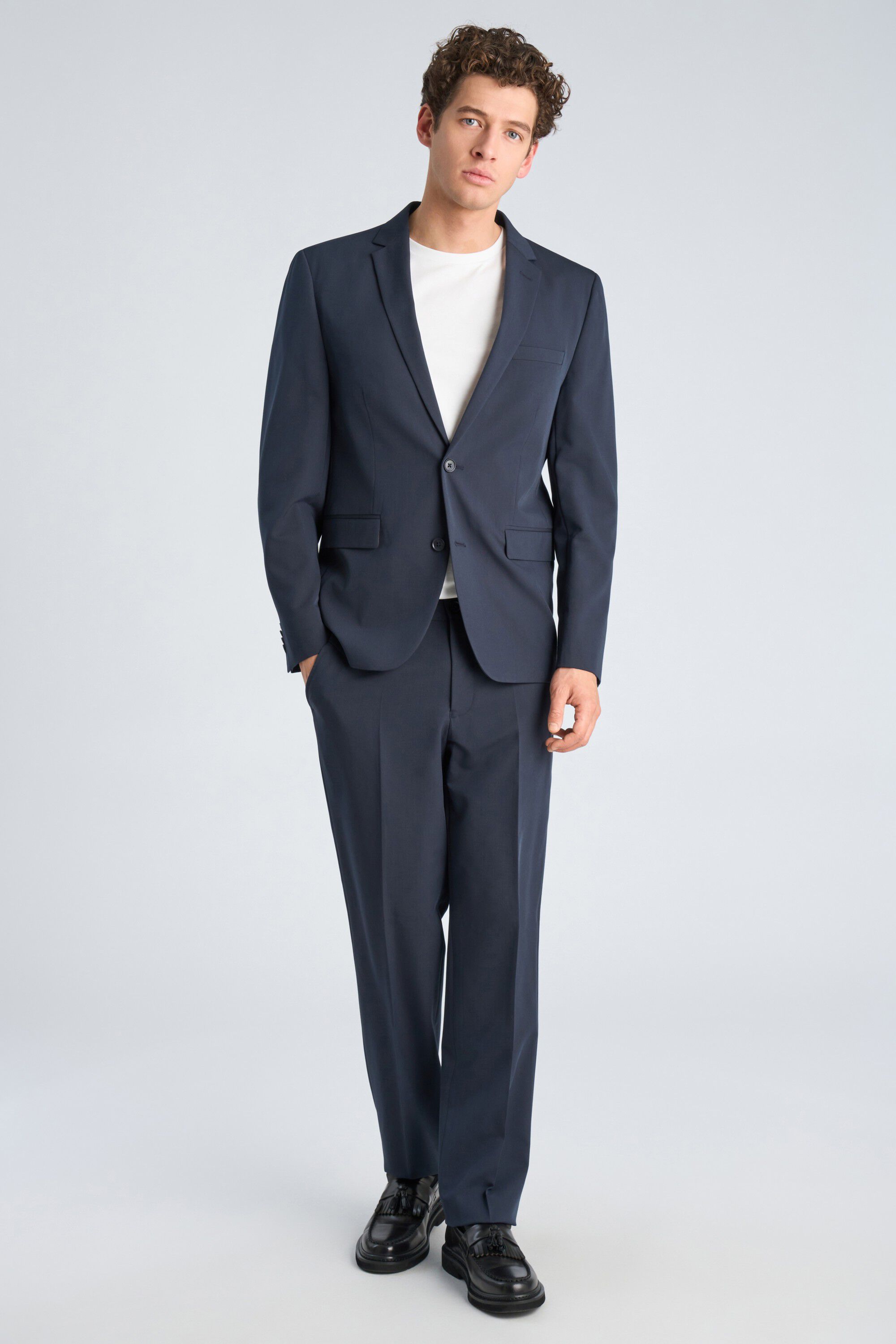 Fine twill stretch suit