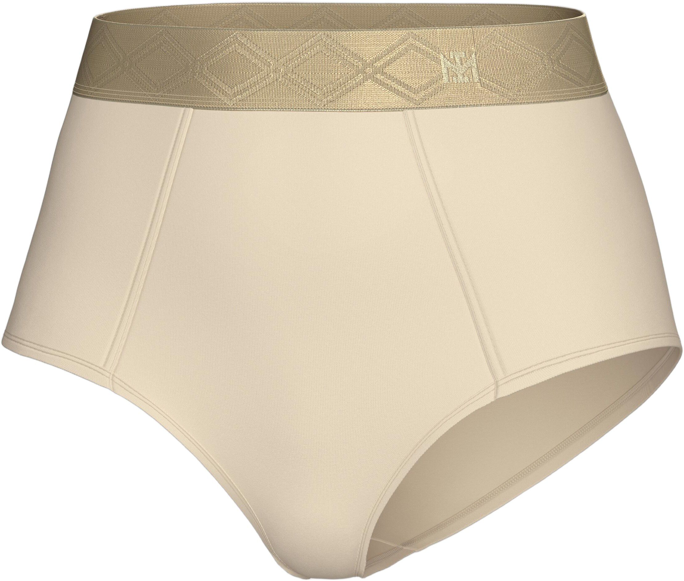 High waist panties with elastic waistband