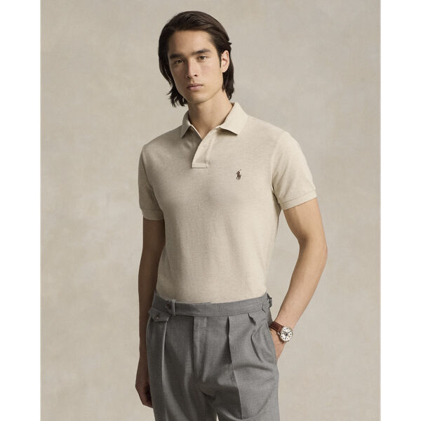Custom Slim Fit Mesh Polo Shirt