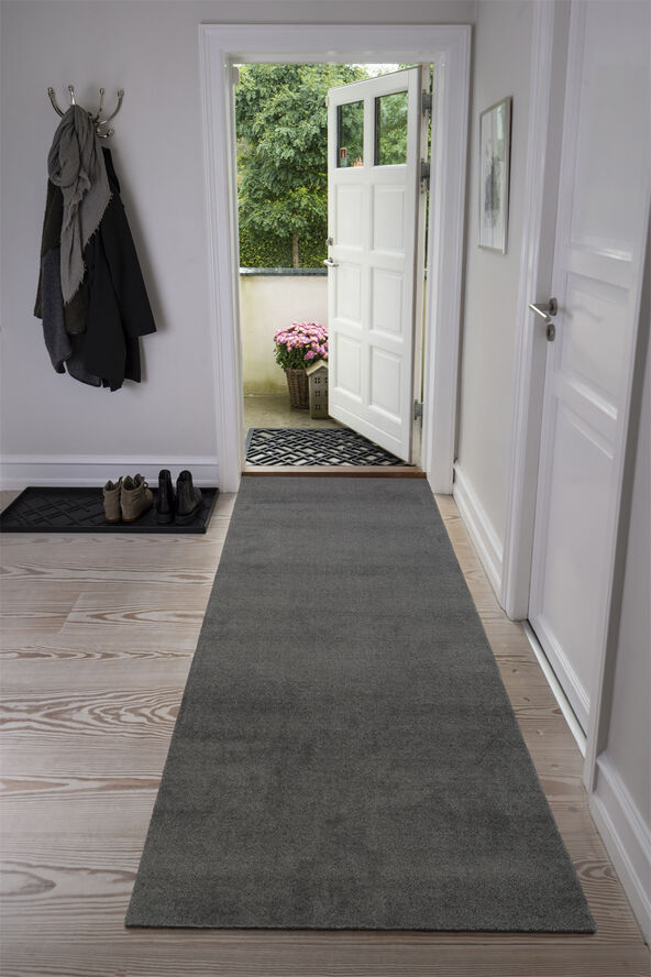 Løber 90x200 cm, steelgrey