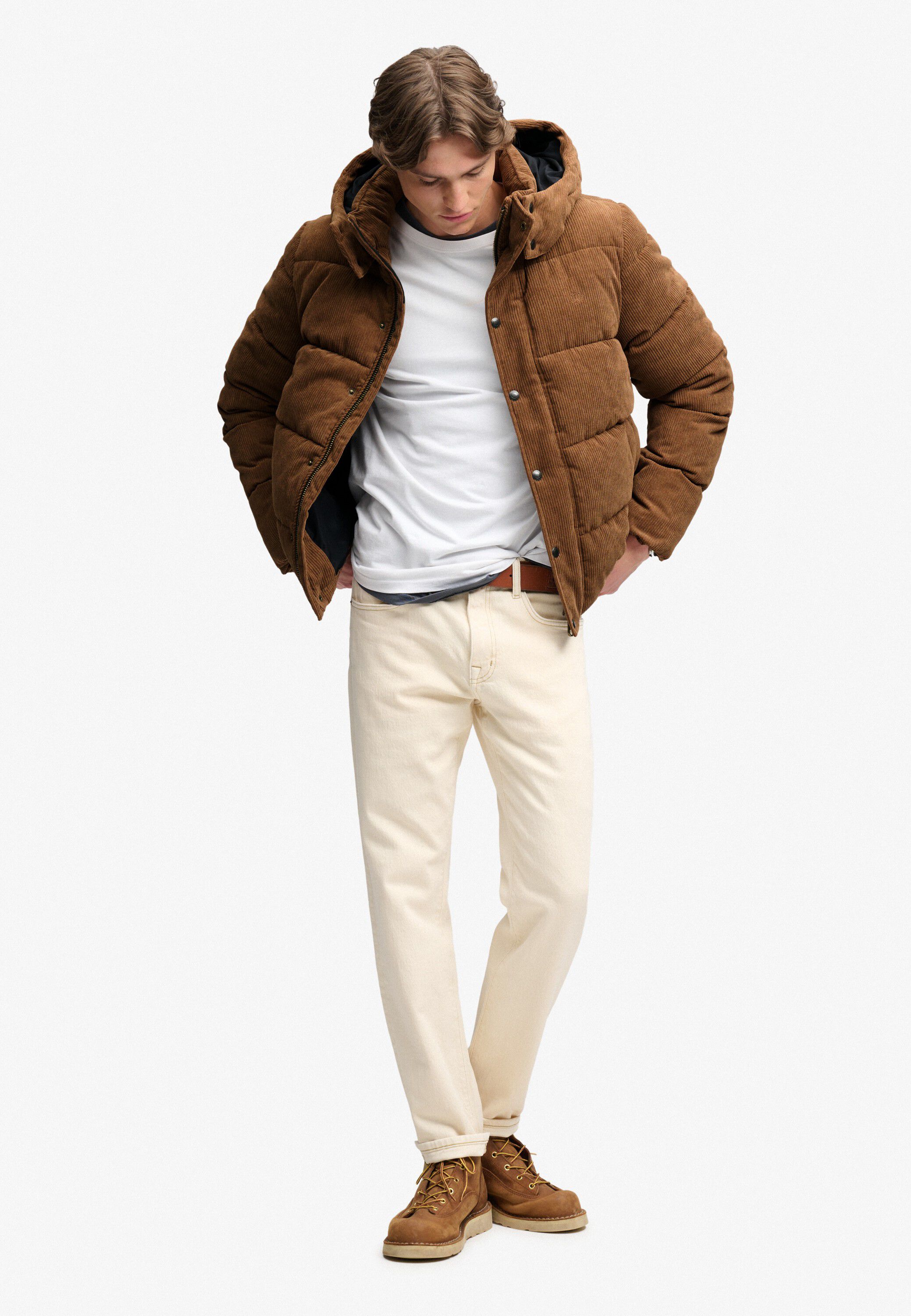 PREMIUM HOOD CORD PUFFER JKT