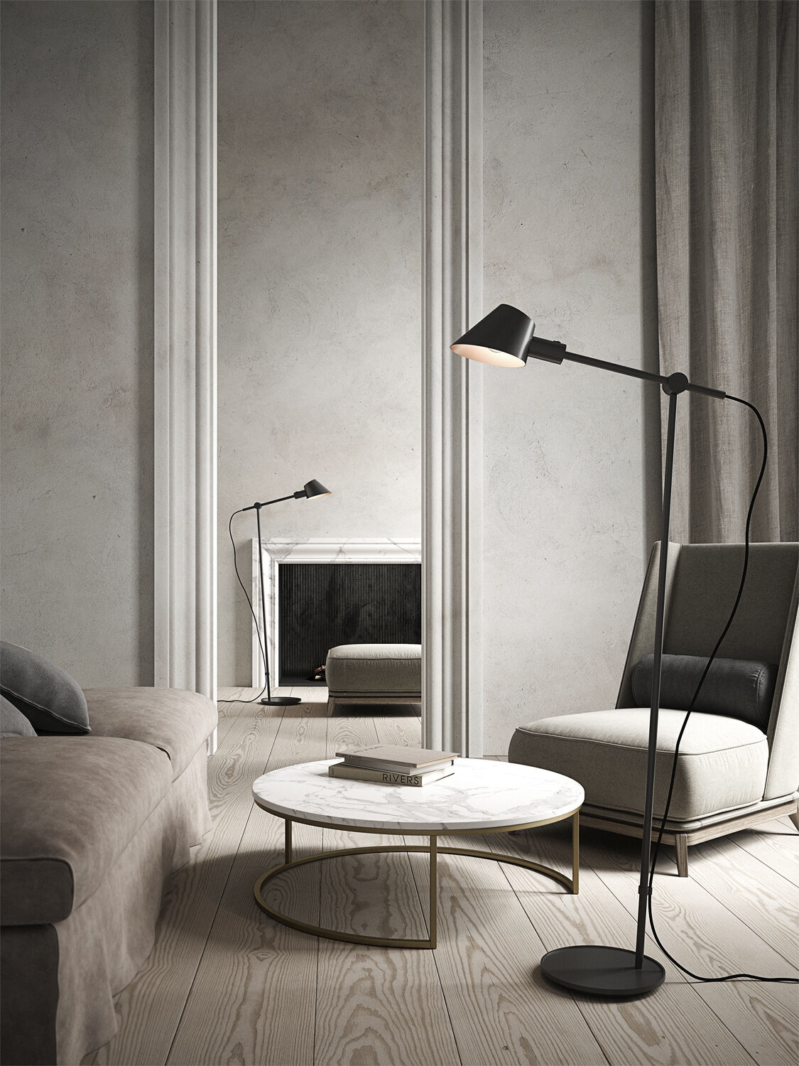 Stay | Gulvlampe | Sort