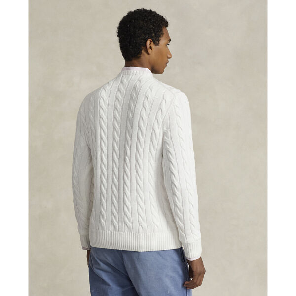 Cable-Knit Cotton Sweater