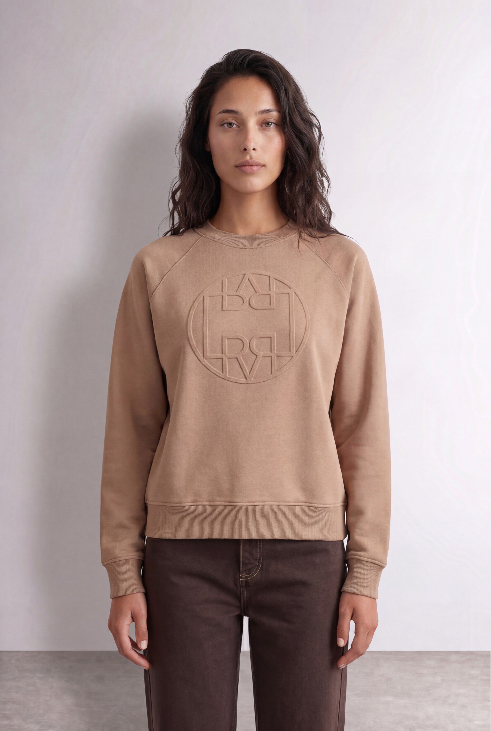 LR-NUKA 11 Sweatshirt Lys brun