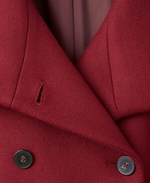 Manteco wool coat with funnel neck