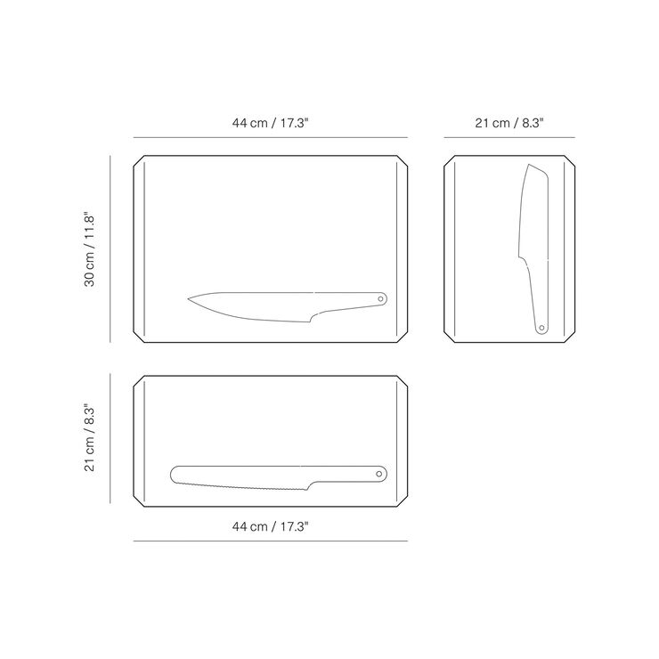 Veark Chopping board Polyd / Marbled / L