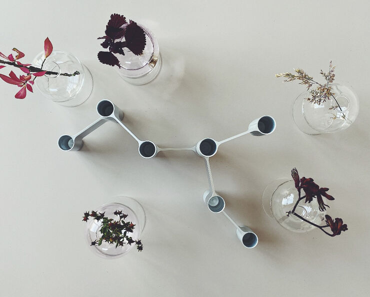 LINK, CANDLE HOLDER, POLISHED ALUMINIUM, 11060P