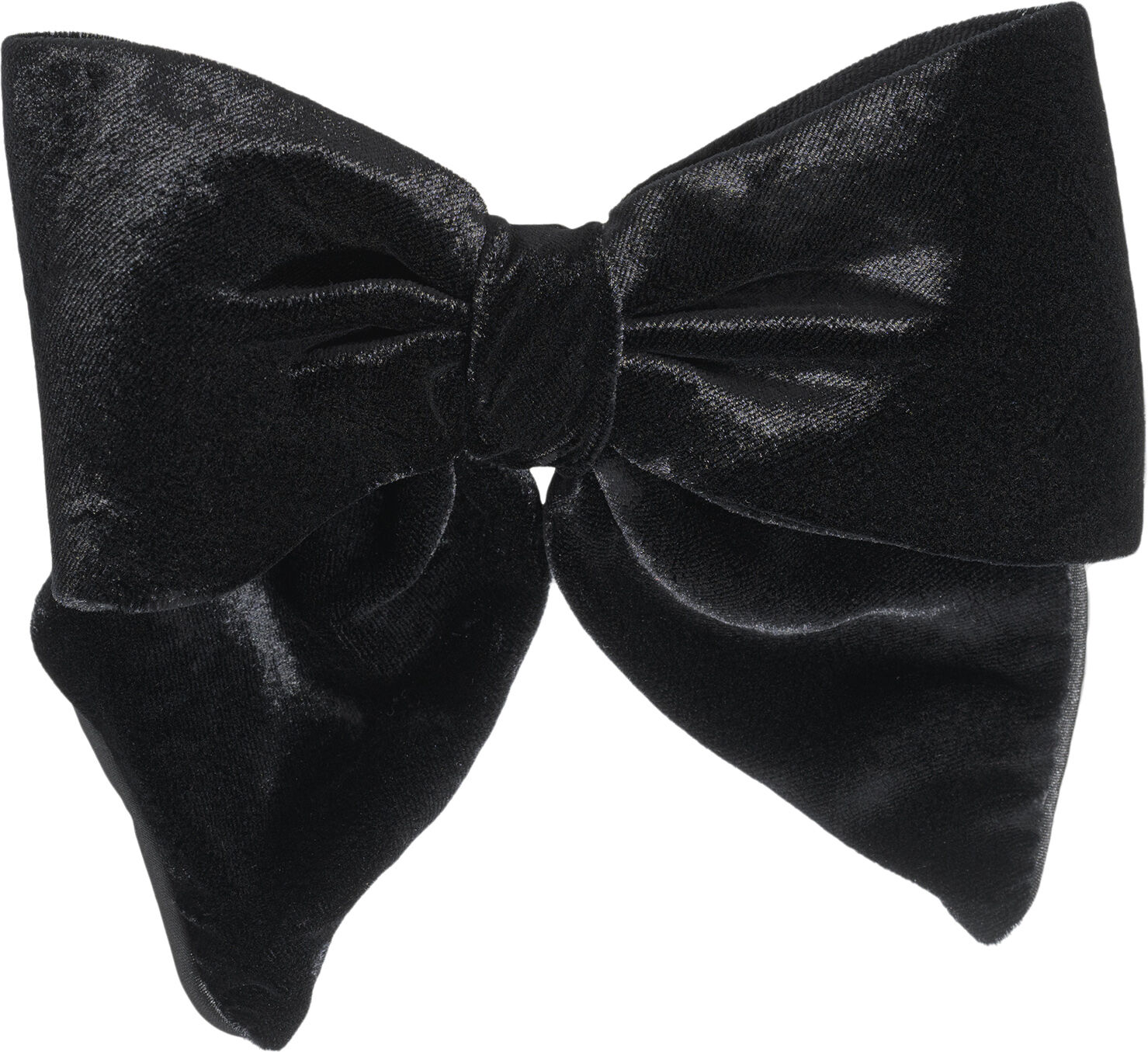 Luxury Bow Silk Velvet Black 4 pcs