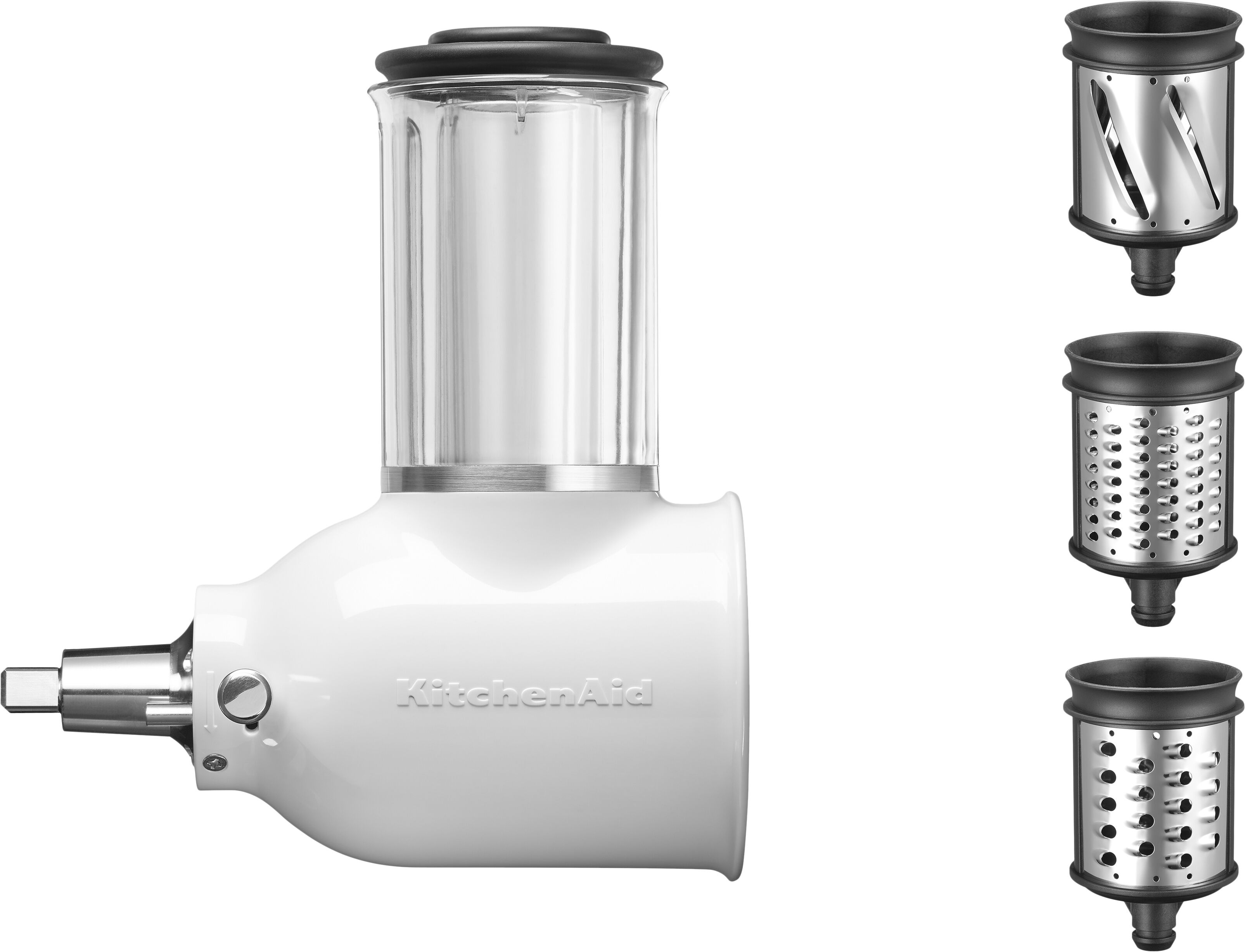 Gr&ouml;nsakssk&auml;rare till k&ouml;ksmaskin vit/klar