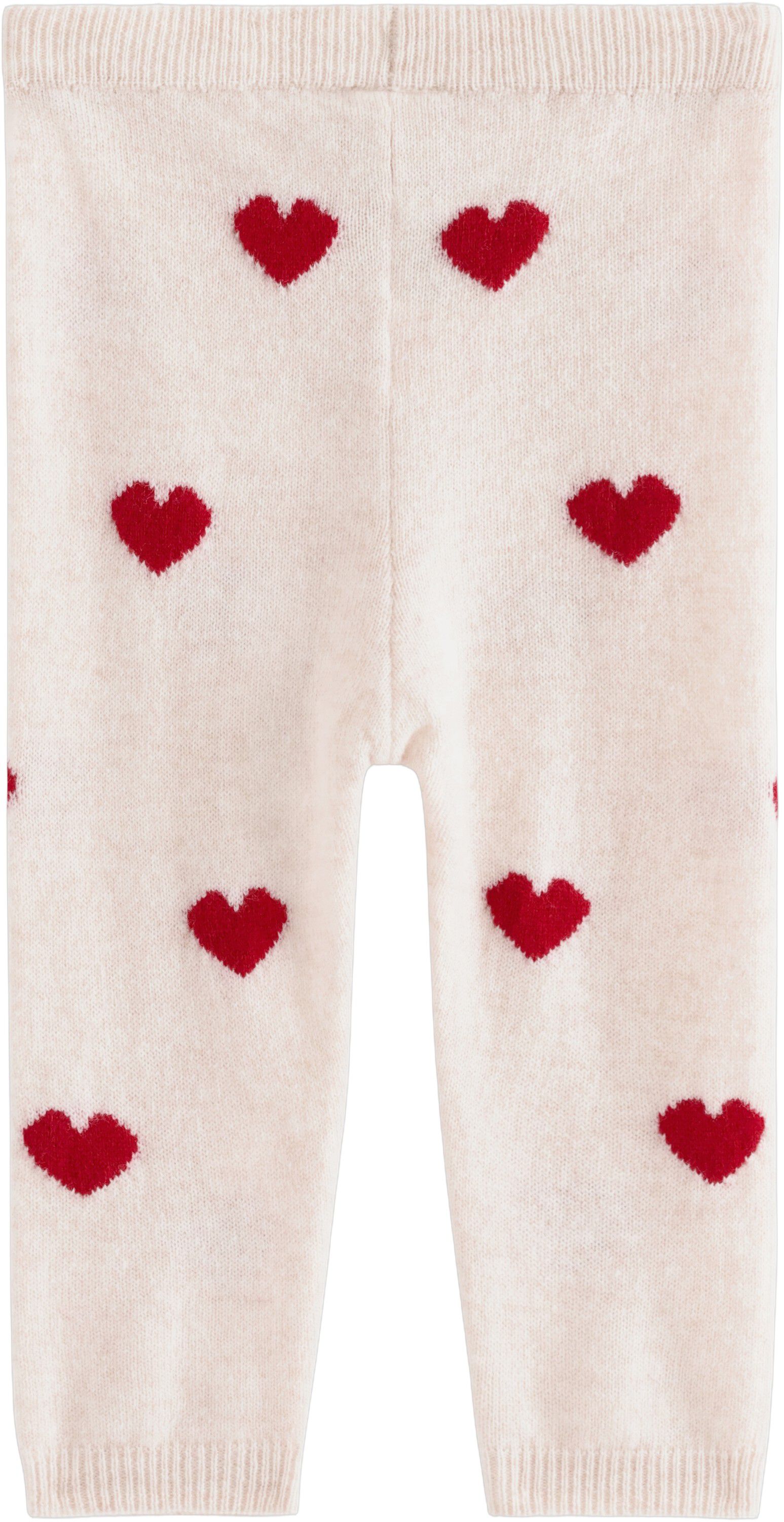 Leggings knitted heart