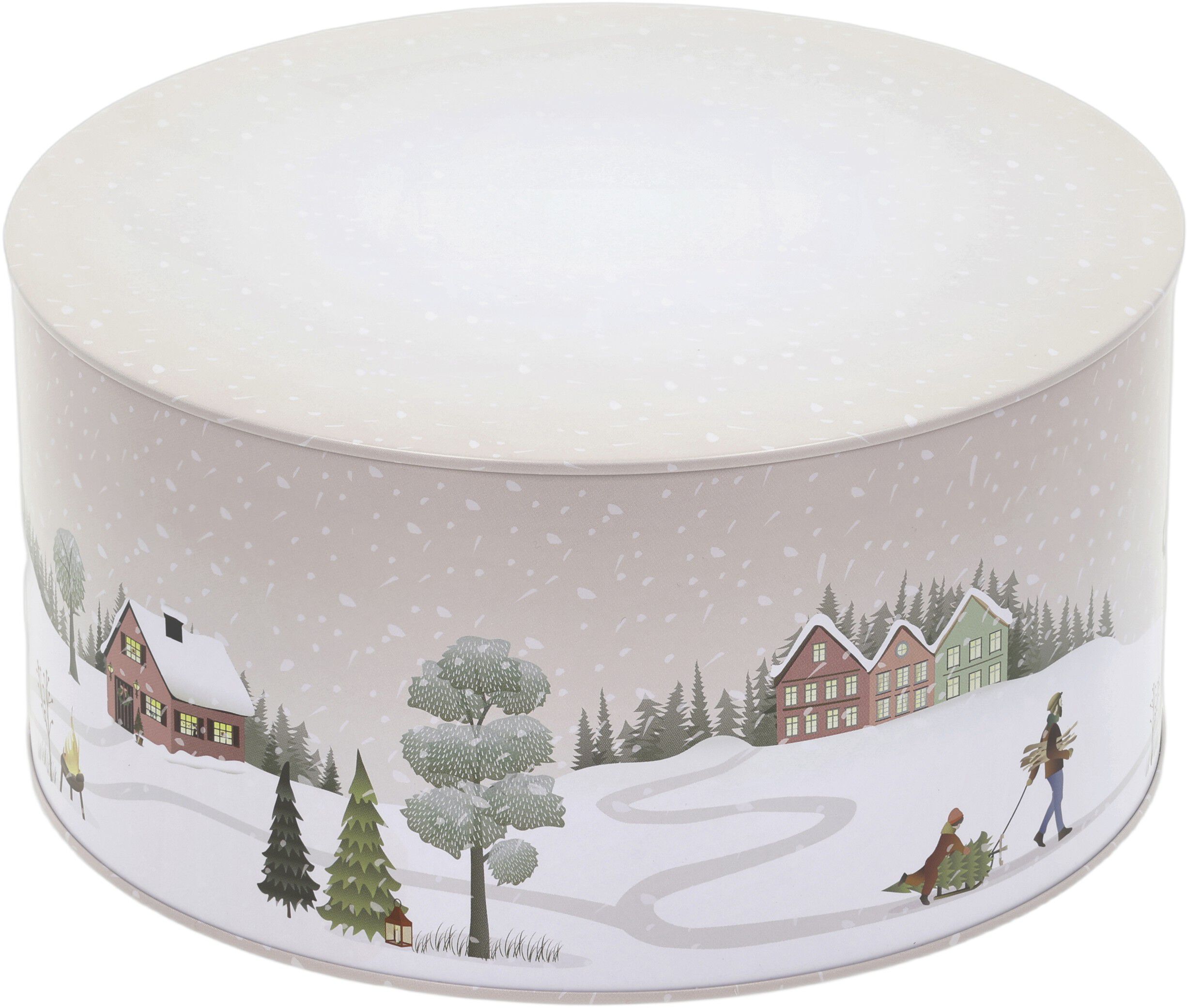 Kakburksset Vinter 22x12/20x10 cm Arctic Ice/Woodrose Metall