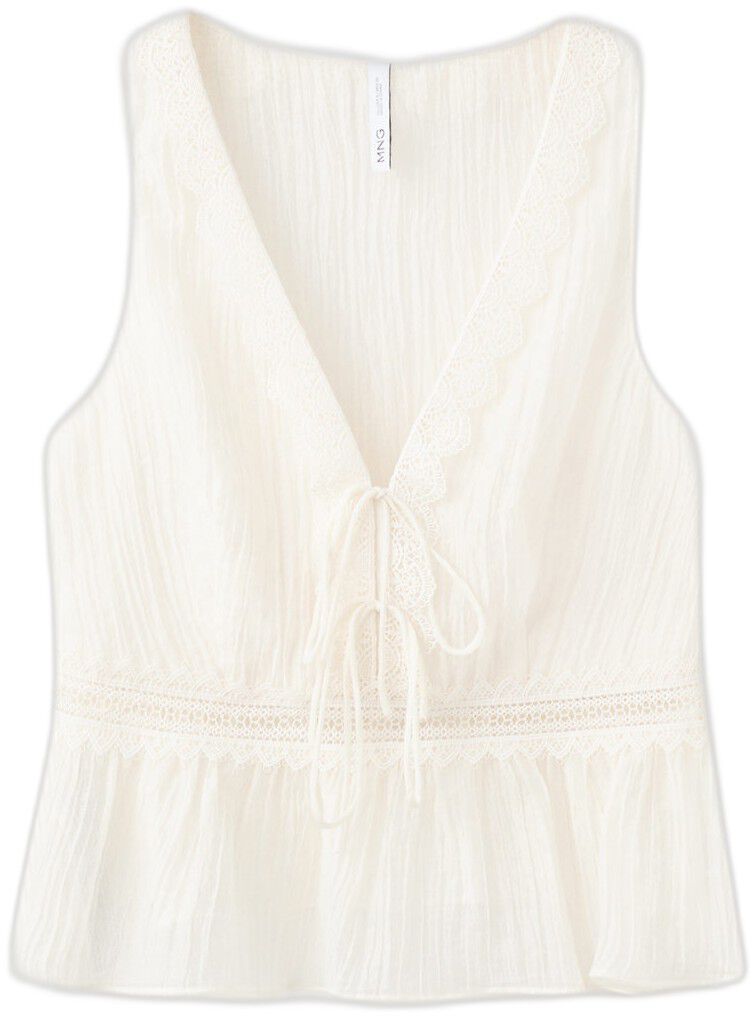 Lyocell top with contrasting trim