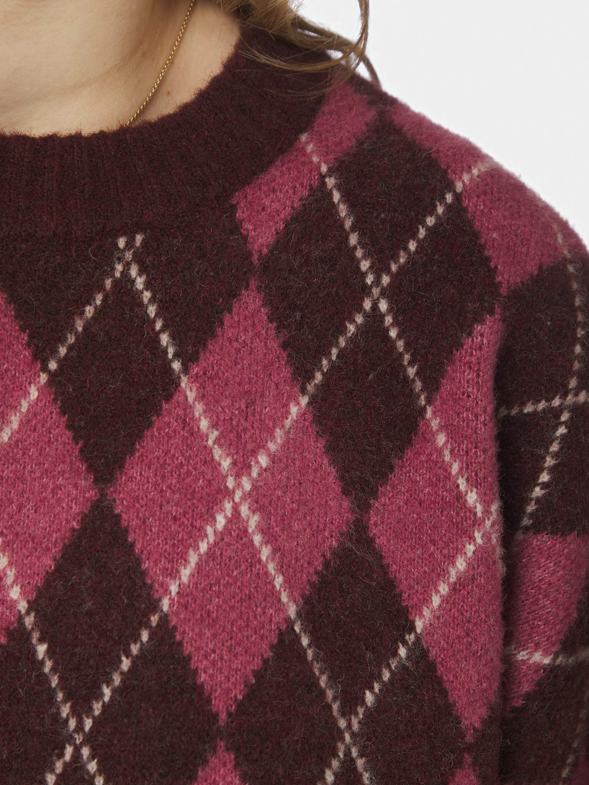 Kick Check Knit Blouse