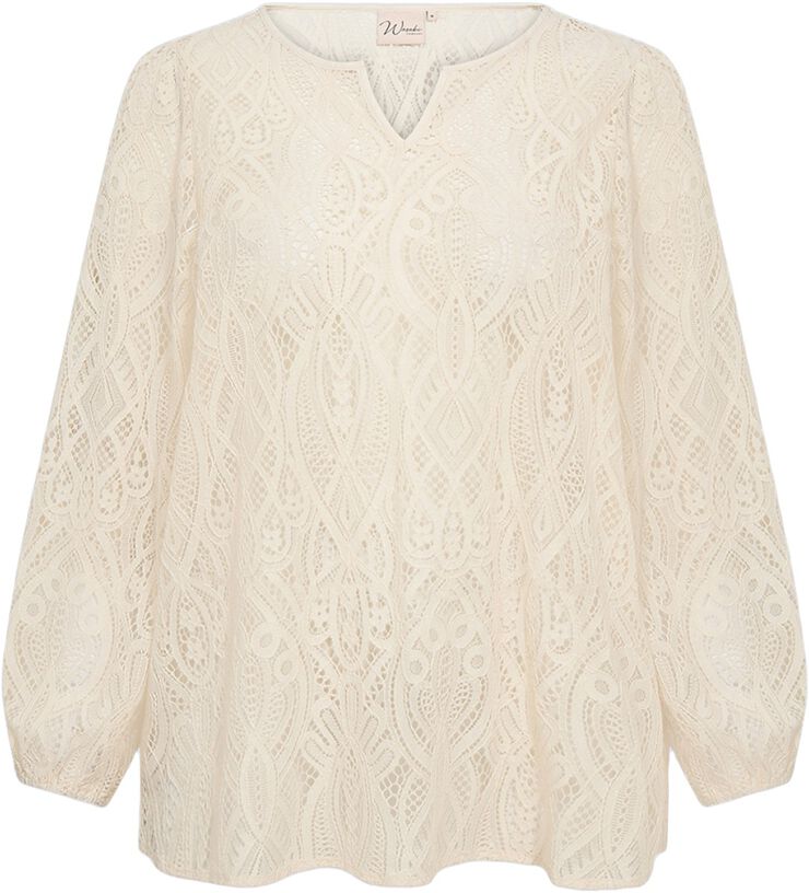 Curvy WA-NELA 2 Bluse Creme