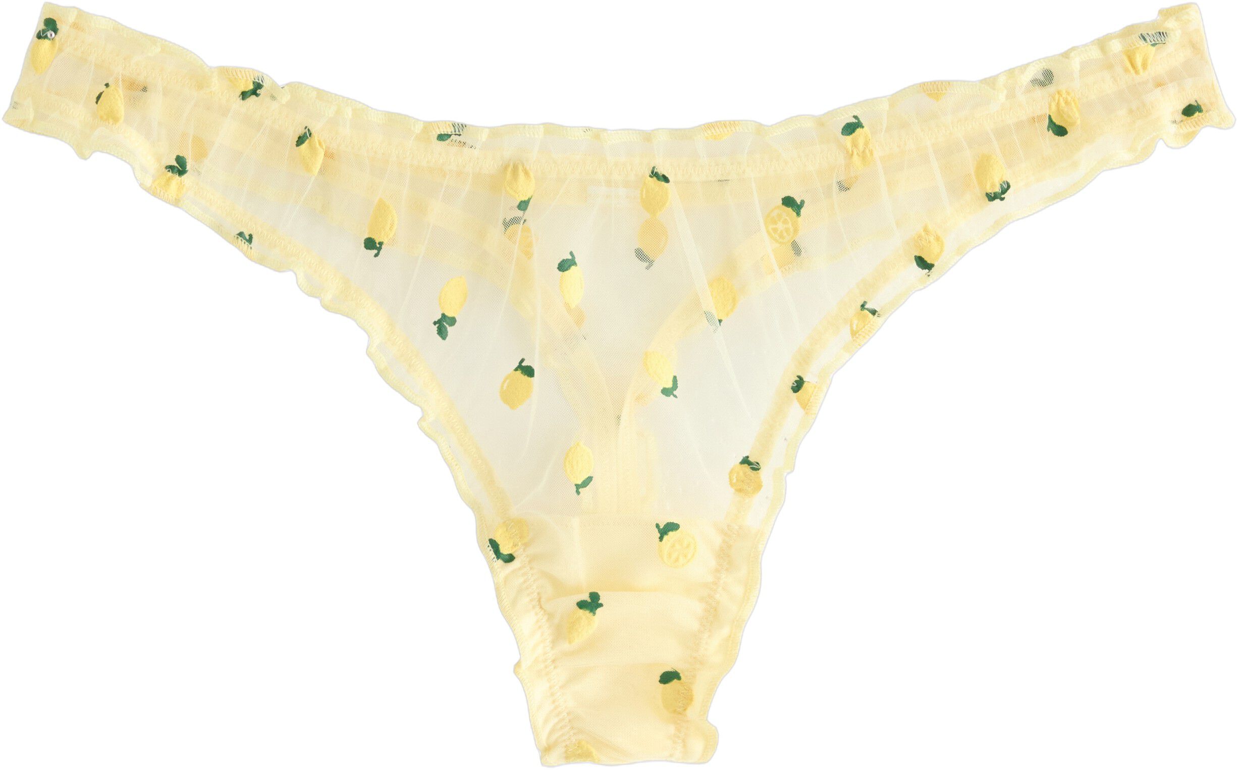 Brief thong low scrunchie aop